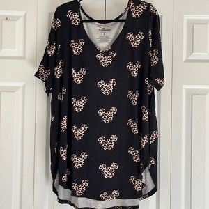 Torrid Disney Animal-Print Mickey Women’s Plus Size T-shirt